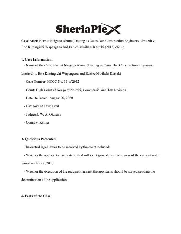 Harriet-Naigaga-Abura-Trading-as-Oasis-Den-Construction-Engineers-Limited-v-Eric-Kimingichi-Wapangana-and-Eunice-Mwihaki-Kariuki-2012-eKLR_327_0.jpg
